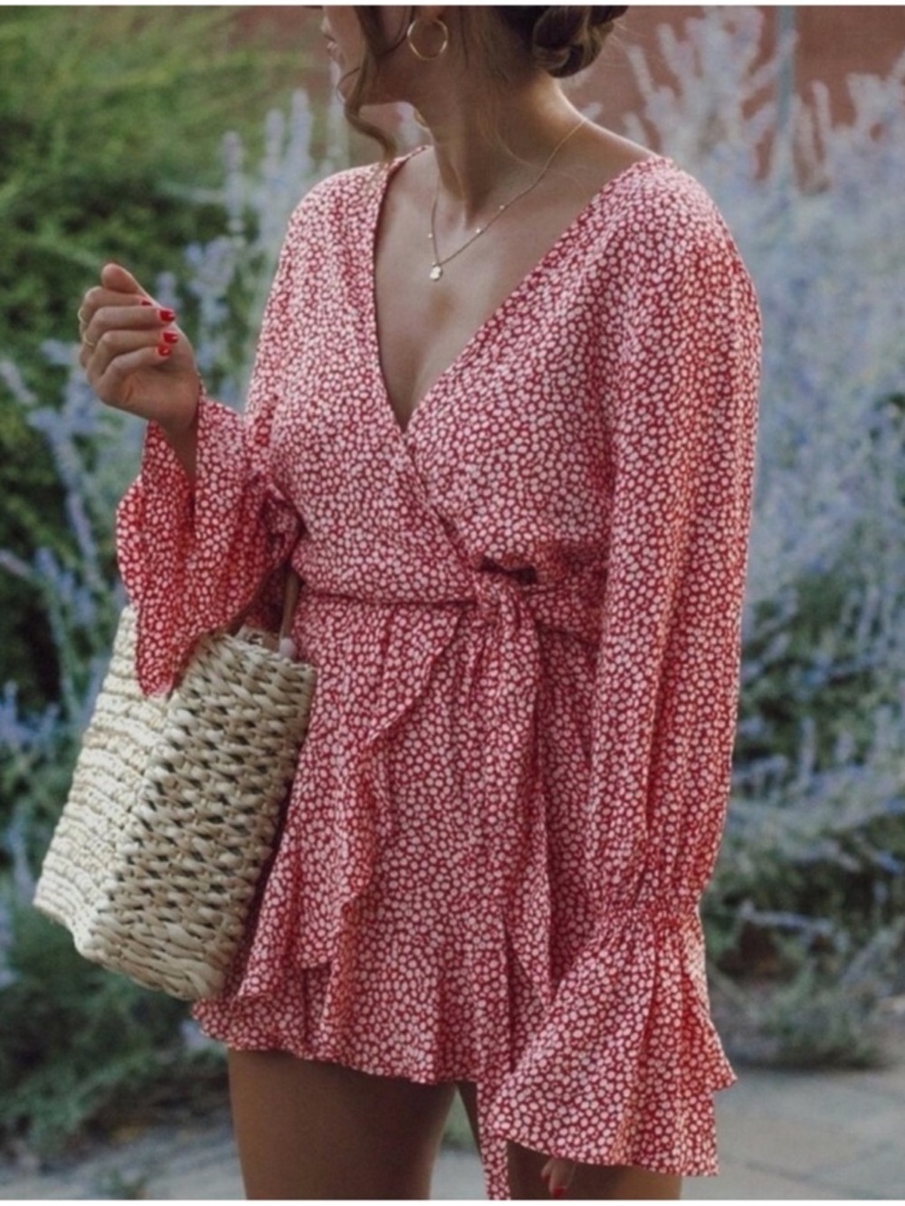 H&M floral print romper jumpsuit